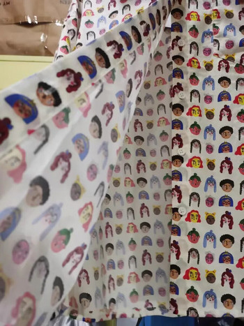 Κορεάτικο στυλ Μπλουζάκια μανίκια εγκυμοσύνης Βαμβακερά πουκάμισα κοντό μανίκι με γυριστό γιακά Μπλούζες έγκυος γυναίκα Μόδα πουκάμισο εγκυμοσύνης