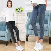 Τζιν παντελόνι εγκυμοσύνης Skinny Stretch Ρούχα για έγκυες γυναίκες 2023 Άνοιξη Καλοκαίρι Plus Size Παντελόνι εγκυμοσύνης Gravidas