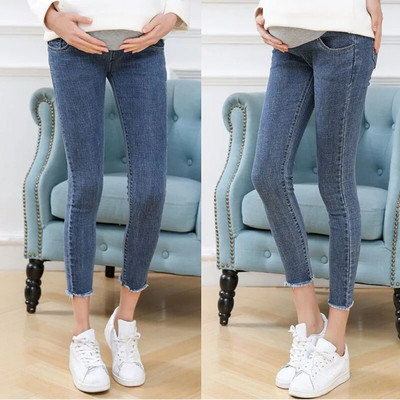 Τζιν παντελόνι εγκυμοσύνης Skinny Stretch Ρούχα για έγκυες γυναίκες 2023 Άνοιξη Καλοκαίρι Plus Size Παντελόνι εγκυμοσύνης Gravidas