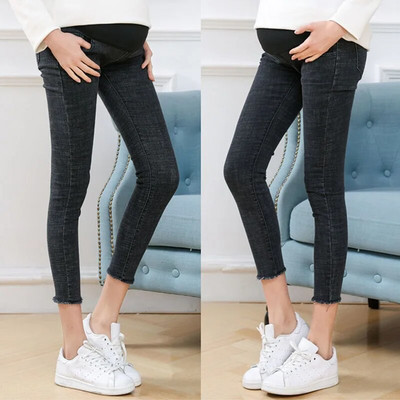 Τζιν παντελόνι εγκυμοσύνης Skinny Stretch Ρούχα για έγκυες γυναίκες 2023 Άνοιξη Καλοκαίρι Plus Size Παντελόνι εγκυμοσύνης Gravidas