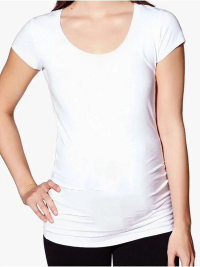 Didelio dydžio S-3XL Juokingi marškinėliai nėščiosioms Nėščioms moterims Nėštumo drabužiai Trumpomis rankovėmis O formos kaklelio raidė Kūdikis ateina Spausdinti marškinėliai