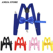 Seturi de bretele cu papion cu paiete strălucitoare unisex pentru bărbați, femei, petrecere, performanță pe scenă, cravată reglabilă, modă, leneș