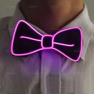 Suspensie cu LED-uri cu bridă Papion Clip-on Ciclism Unisex Adult Elastic Y-back Bretele reglabile Bandă pentru brațe Festival de nuntă Crăciun