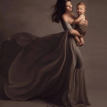 2023 г. Дрехи за бременни за бременни жени за фотосесия Рокли Костюм Елегантна рокля Рокли за майчинство