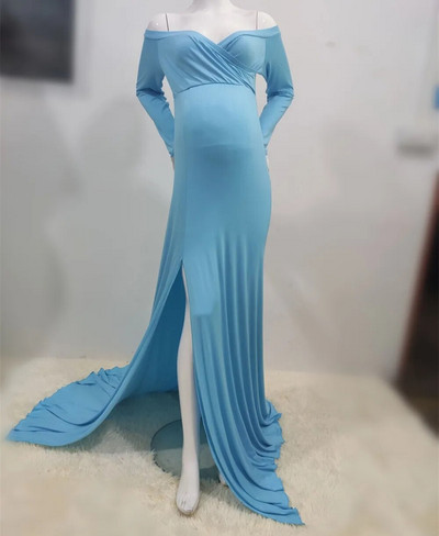 Long Maternity Photography Props Φόρεμα εγκυμοσύνης Φωτογραφία για εγκυμοσύνη Φορέματα εγκυμοσύνης για φωτογράφιση μάξι φόρεμα για έγκυο 2022