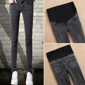 Blugi Pencel Femei Îmbrăcăminte de gravidă de maternitate Blugi Pantaloni negri pentru femei însărcinate Haine Pantaloni de alăptare Blugi denim pentru femei