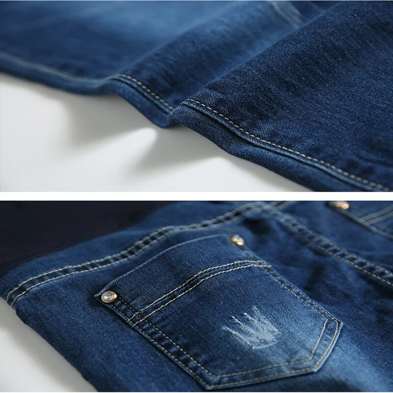 Džinsai nėščiosioms Nėštumas Žiemos Šiltos Džinsinės Kelnės Motinystės Drabužiai Nėščiosioms Kelnės Nemokamas pristatymas