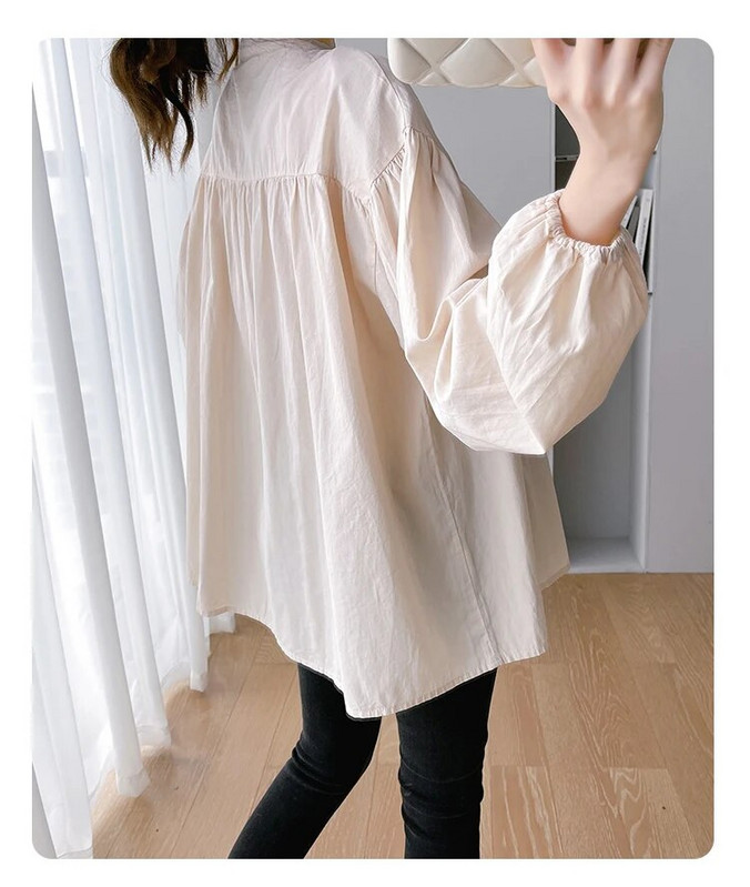 2024 m. pavasario mados marškinėliai nėščiosioms Didingo dydžio marškiniai ilgomis rankovėmis, palaidinės, palaidinės, nėščiosios