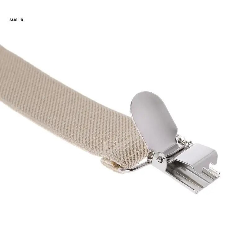 X7YA Unisex naramenice s podesivim Y-stragama Set leptir-kravata Naramenice na štipaljke Elastične vjenčanice