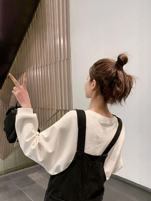 Juodi motinystės džinsiniai kombinezonai patemptu aukštu juosmeniu nėščiai moteriai ilgi džinsai laisvi laisvalaikio kombinezonai nėštumui didelio dydžio šliaužtinukai