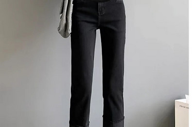 2024 de primăvară de maternitate Empired burtă blugi bloc de culoare patchwork femei gravidă pantaloni denim vintage sarcină pantaloni lungi M-3XL