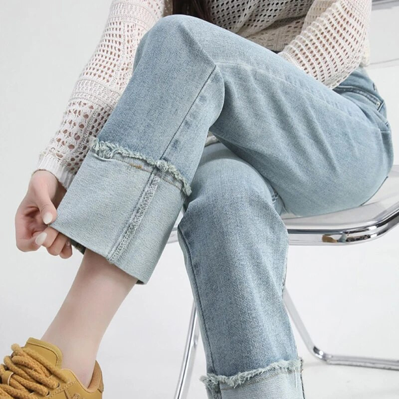 2024 de primăvară de maternitate Empired burtă blugi bloc de culoare patchwork femei gravidă pantaloni denim vintage sarcină pantaloni lungi M-3XL