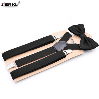 Man`s Suspenders with Bow Tie 3 clips Braces Set Male Vintage Casual Suspensorio Trousers Strap Father/Husband`s Gift s