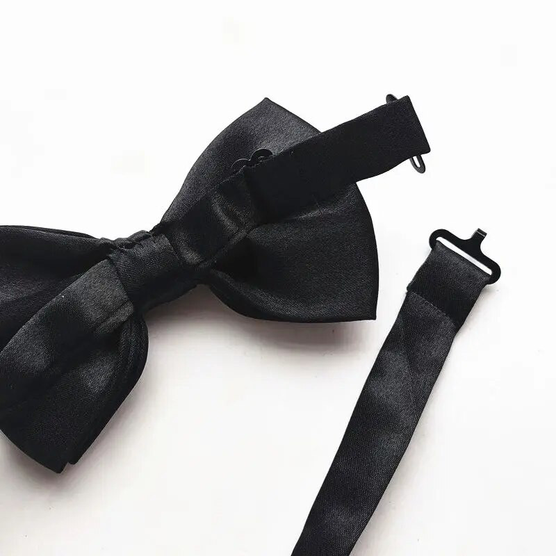 Μαύρα Ανδρικά Σετ παπιγιόν Ζαρτιέρες Υψηλής Ελαστικής Ζαρτιέρες Δυνατές 4 ζαρτιέρες Σετ λαιμόκοψη Σετ γραβάτα για ενήλικες γυναίκες LB002