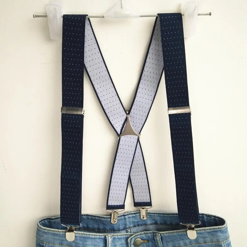 Setovi muških naramenica s leptir mašnama s ispisom točkica za žene Visoko elastični remen H oblika s naramenicama i kravatama za odrasle dječake LB066