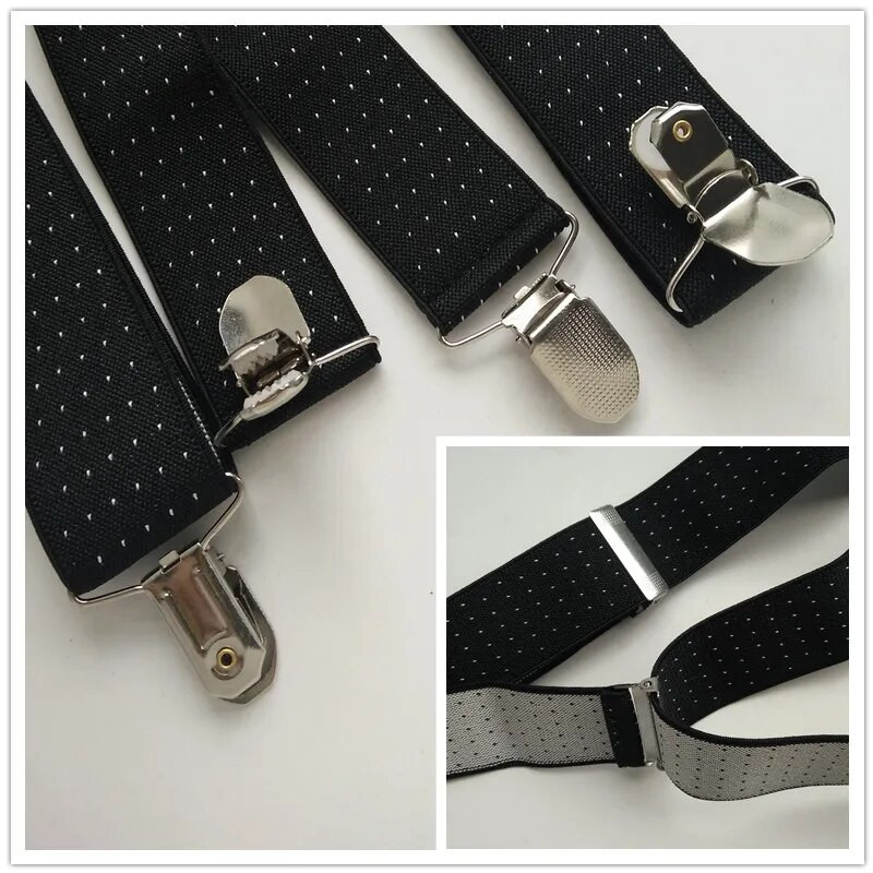 Setovi muških naramenica s leptir mašnama s ispisom točkica za žene Visoko elastični remen H oblika s naramenicama i kravatama za odrasle dječake LB066