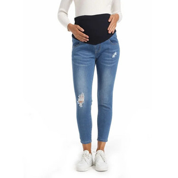 Дънкови дънки Панталони за бременни Дрехи Бременни клинове Панталони Gravidas Дънки Облекло за бременни