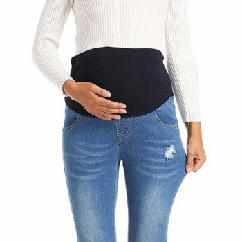 Дънкови дънки Панталони за бременни Дрехи Бременни клинове Панталони Gravidas Дънки Облекло за бременни