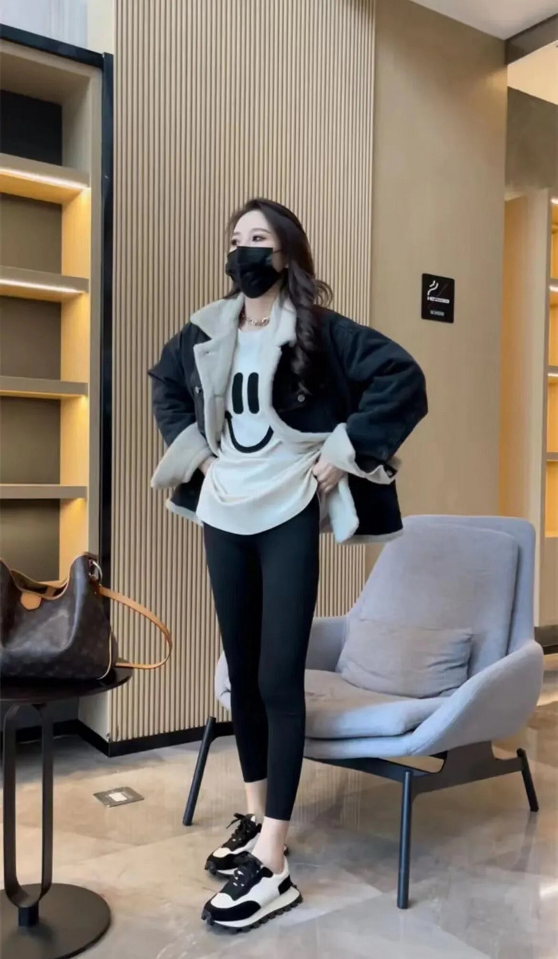 Koreai stílusú kismama farmer dzsekik téli vastag meleg báránytoll gyapjú terhes nők kabát terhes felsőruházat terhes ruházat