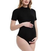 Kismama Body fotózáshoz terhes nők képek One Piece Body Basic ing Terhességi ruhák