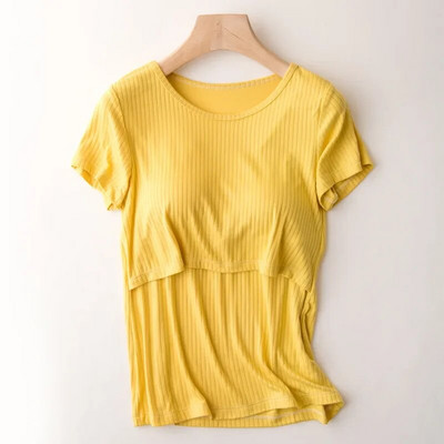 Tricou modal de vară pentru alăptare pentru femeile însărcinate, după naștere, mamii acasă, haine pentru mamă de maternitate, mărimea plus 3XL