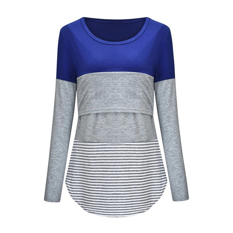 Top pentru alăptare Haine de maternitate Tricou ocazional pentru femei însărcinate Îmbrăcăminte pentru femei de sarcină Dimensiuni mari S-XXL Bluză de vară Topuri