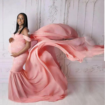 Секси рокля за бременни Коледна рокля Рокля за бременни дълга рокля за фотография от тюл реквизит за снимки на бременни