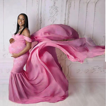 Секси рокля за бременни Коледна рокля Рокля за бременни дълга рокля за фотография от тюл реквизит за снимки на бременни