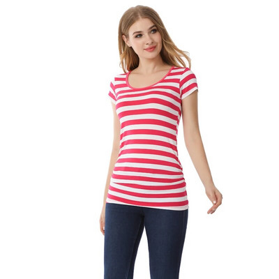 Emotion Moms Vară Tricou însărcinată Topuri de maternitate Cămașă mărime mare Haine de culoare uni Angro 2 buc per lot Transport gratuit