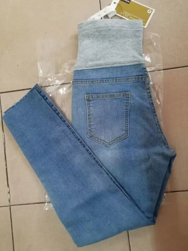 Blugi skinny de maternitate în stil coreean, pantaloni creion pentru femei însărcinate, cu talie înaltă, îmbrăcăminte la modă, sarcină, subțiri, șolduri, pantaloni din denim