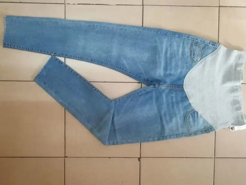 Blugi skinny de maternitate în stil coreean, pantaloni creion pentru femei însărcinate, cu talie înaltă, îmbrăcăminte la modă, sarcină, subțiri, șolduri, pantaloni din denim