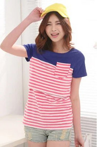 Emotion Moms Haine de vară de maternitate Topuri pentru alăptare cu mâneci scurte Tricouri pentru alăptare pentru femei însărcinate