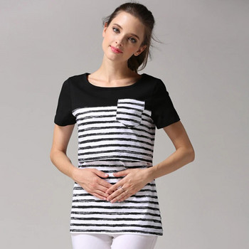 Emotion Moms καλοκαιρινά ρούχα εγκυμοσύνης Κοντομάνικα μπλουζάκια Θηλασμού Μπλουζάκι θηλασμού για έγκυες γυναίκες