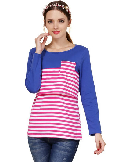 Emotion Moms Haine de vară de maternitate Topuri pentru alăptare cu mâneci scurte Tricouri pentru alăptare pentru femei însărcinate