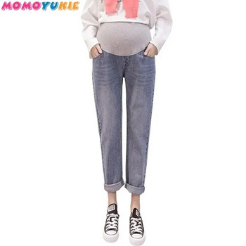 Ίσιο τζιν Παντελόνι εγκυμοσύνης κοιλιακό Ρούχα εγκυμοσύνης για έγκυες γυναίκες Boyfriend παντελόνι ψηλόμεσο παντελόνι φαρδύ τζιν