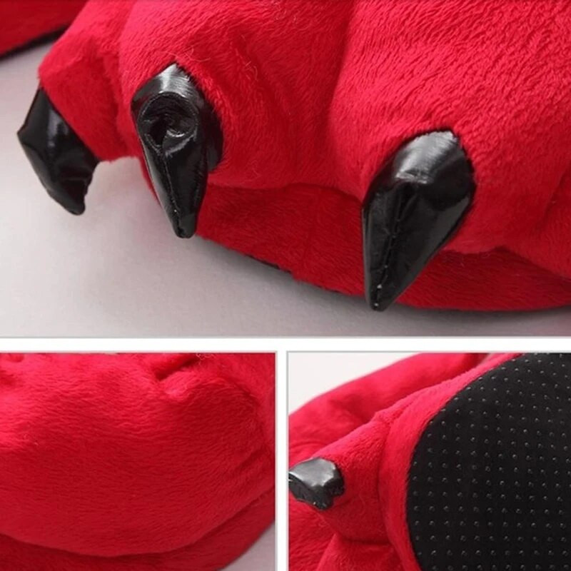 Χειμώνας 2023 Ζεστές μαλακές παντόφλες δαπέδου για εσωτερικούς χώρους Γυναικεία Ανδρικά παπούτσια Παπούτσια Αστείο Ζώο Χριστουγεννιάτικο Τέρας Δεινόσαυρος Νύχι βελούδινο σπίτι