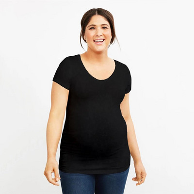 Atenție Bebeluș în curs de desfășurare Tricou amuzant de maternitate Tricou cu mânecă scurtă de mărime mare pentru sarcină Tricou casual pentru femeie însărcinată