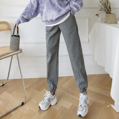 Kismama leggings őszi téli meleg nadrág terhes nőknek vastagított egyszínű terhesruhák hastámasz nadrág