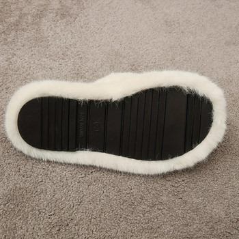 2023 Fluffy Furry Cross Band Fuzzy Slippers Άνετα, βελούδινα παπούτσια με ανοιχτή μύτη Άνετα, ζεστά σπιτικά slides Χειμερινά γυναικεία σανδάλια