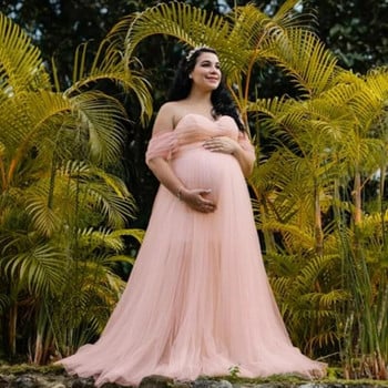 Νέο Off Shoulder φόρεμα εγκυμοσύνης για φωτογράφηση με δαντέλα έγκυο φόρεμα μακρύ μάξι φόρεμα εγκυμοσύνης φόρεμα στηρίγματα φωτογραφίας Φωτογραφική λήψη