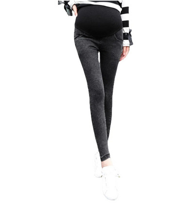 Дънки за бременни Бременни Тесни панталони Дънки Панталони Еластични панталони за бременни Повдигащи корема панталони Еластични дънкови панталони