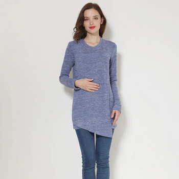 Emotion Moms Χειμερινά φθινοπωρινά ρούχα εγκυμοσύνης Μακρυμάνικο μπλουζάκι εγκυμοσύνης Ρούχα θηλασμού για έγκυες μπλούζες