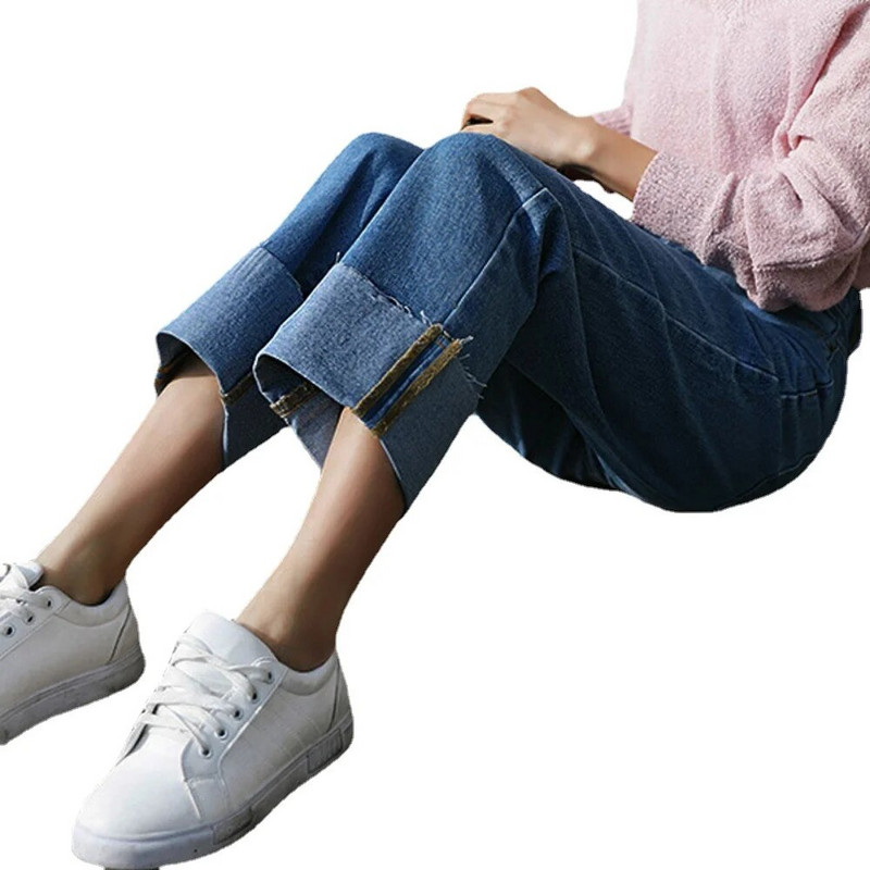 Nėščioms kelnės Džinsai Nauji Laisvi Kasdien Tiesūs Kasdien Harem Ilgos Kelnės nėščioms moterims Drabužiai nėštumo fotosesijai džinsai