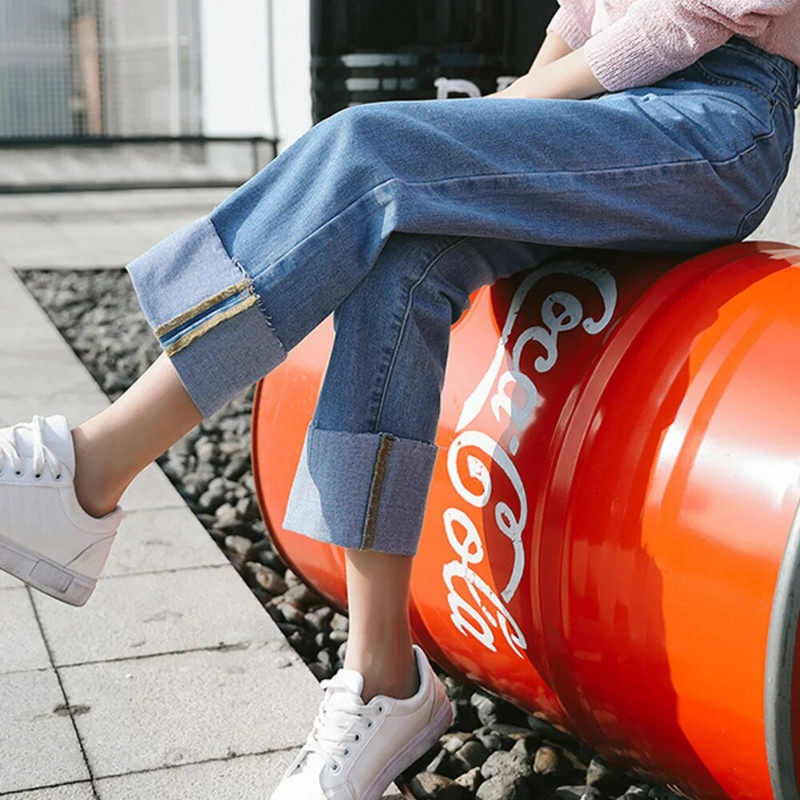 Nėščioms kelnės Džinsai Nauji Laisvi Kasdien Tiesūs Kasdien Harem Ilgos Kelnės nėščioms moterims Drabužiai nėštumo fotosesijai džinsai