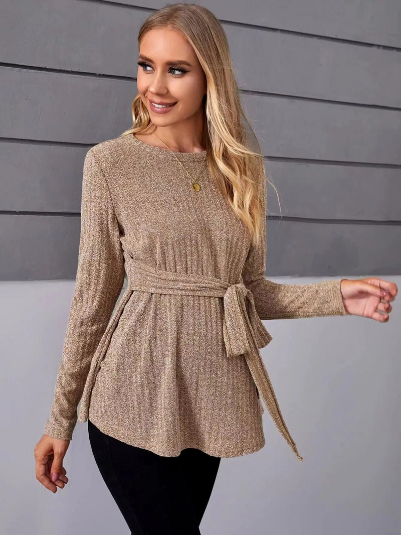 Odjeća za trudnice Premama Bluza dugih rukava Košulja Proljeće Jesen Trudnice Majice s O-izrezom Pulover Top Trudnička odjeća