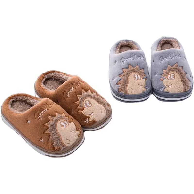 Vaikiškos šlepetės Vaikams Kūdikių Žiemos Šlepetės Gyvūnų Ežiukas Pliušinės šlepetės mažiems Vaikams Mergaitėms Berniukams Šilti namų kambariniai batai