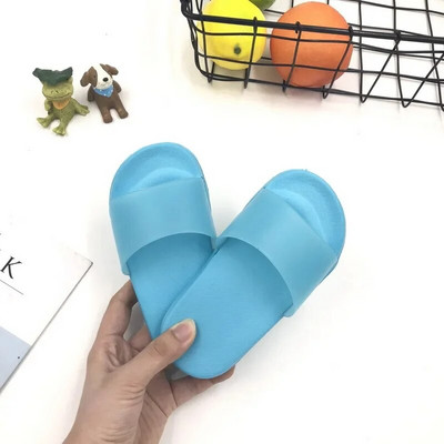 Papuci de vară de culoare solidă pentru copii pentru băieți, fete, papuci de casă din PVC, talpă moale, pantofi pentru copii mici, pentru interior, sandale confortabile