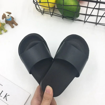 Papuci de vară de culoare solidă pentru copii pentru băieți, fete, papuci de casă din PVC, talpă moale, pantofi pentru copii mici, pentru interior, sandale confortabile
