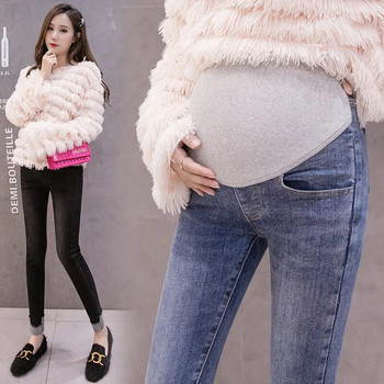 2023 Пролет Есен Бременни дънки Опънати тънки бедра Модни офис дами Елегантни панталони тип молив Коремни панталони за бременни