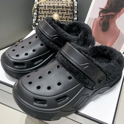 Papuci din bumbac de pluș pentru femei, confort de iarnă, pantofi anti-alunecare pentru interior, pantofi plati, papuci pentru podea pentru dormitor de familie, celebrități de internet